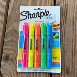 Sharpie Gel Highlighters Assorted Color 5-Pack